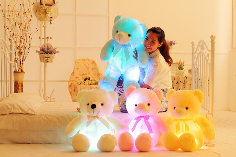 Glowing Teddy Bear Kids Pillow
