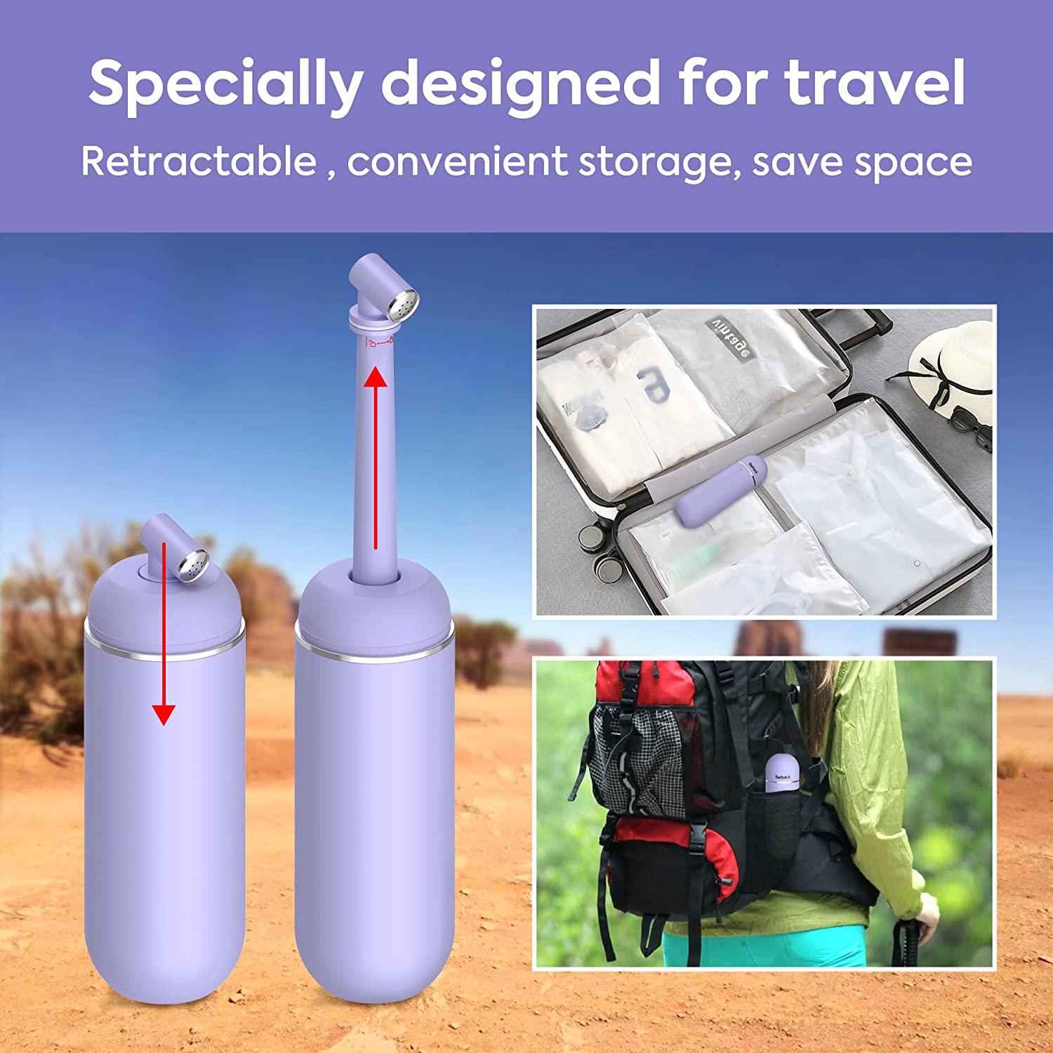 Portable Bidet Peri Bottle for Women Travel Men Personal Bidet Attachment for Toilet Handheld Bidet (Purple)