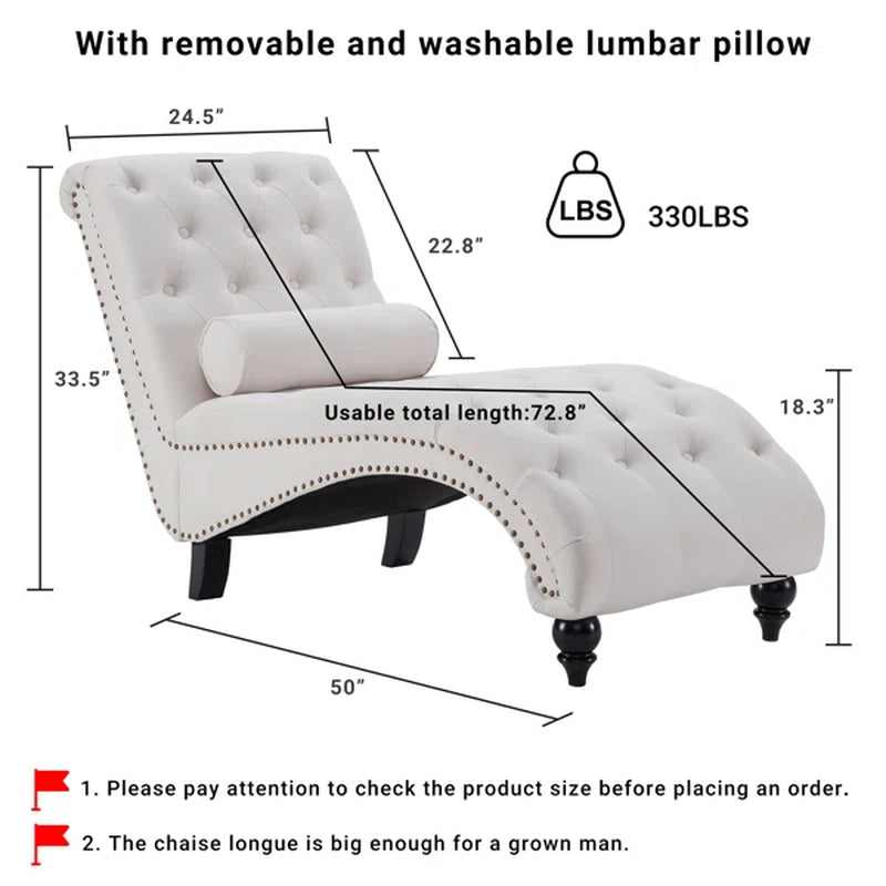 Alesia Upholstered Chaise Lounge