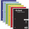 Oxford Spiral Notebook 6 Pack, 1 Subject, College Ruled Paper, 8 X 10-1/2 Inch, Color Assortment Design May Vary (65007)