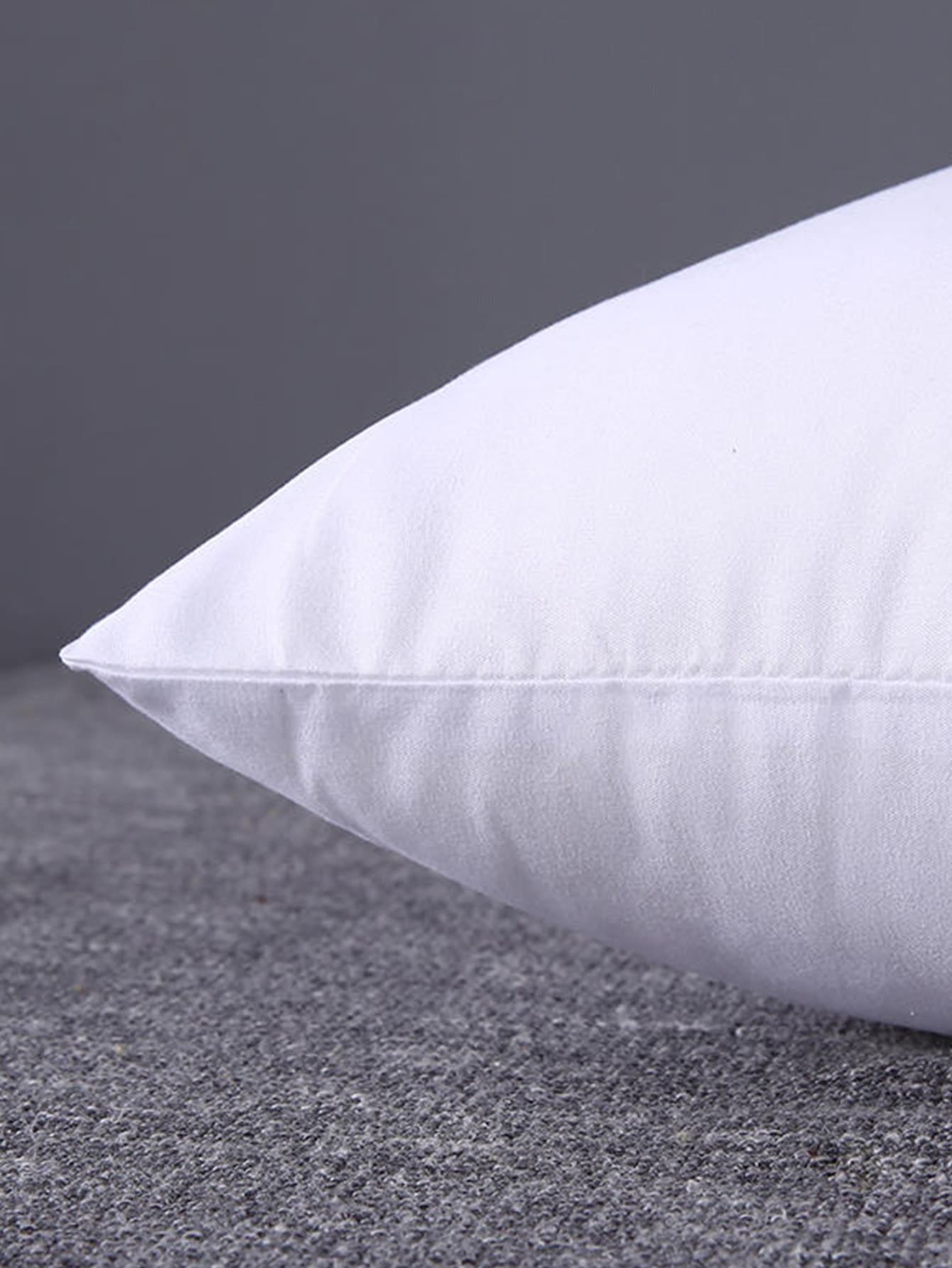 1Pc Solid Color White Decorative Pillow, Modern Polyester Multifunction Decorative Pillow for Home