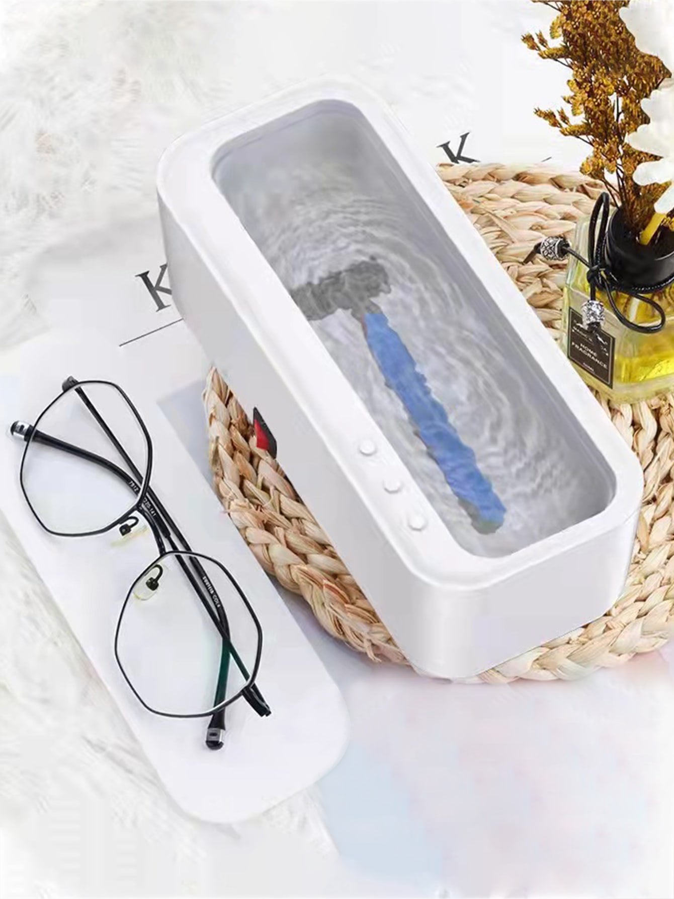 1Pc ABS Glasses Cleaner, Minimalist Portable Electronic Cleaner for Home